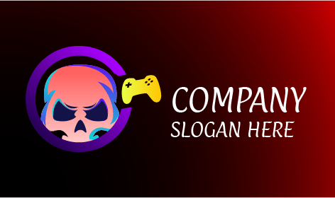 Logotipo De Juegos De Computadora De Calavera Feroz