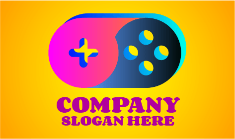 Logo Permainan Komputer Konsol Gradien