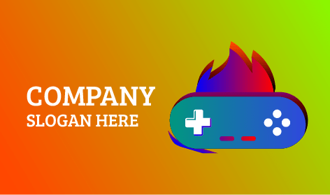 Metallic Fire Computer Games Logo