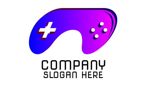 White Buttons Computer Games Logo