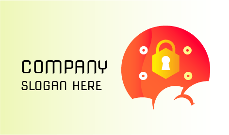Logo Keamanan Komputer Terkunci Cloud
