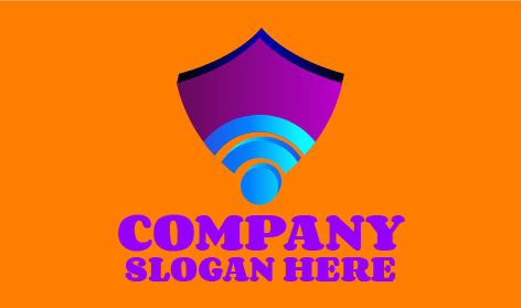 Colorful Computer Security Logo