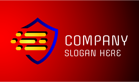 Logotipo De Segurança De Computador De Proteção Dupla