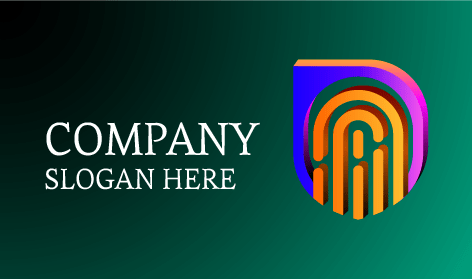 Fingerprint Computer Security Logo