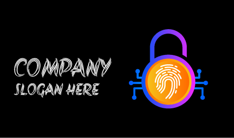 Parmak İzi Kilidi Bilgisayar Güvenliği Logosu