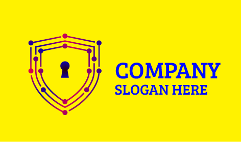 Lock Hole Computer Security Logo