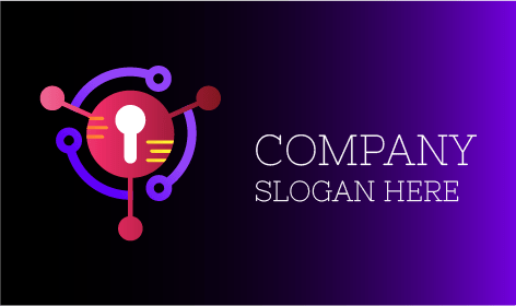 Logótipo De Segurança De Computador De Ponto Giratório