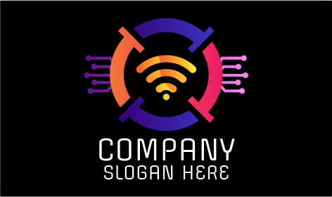 Logo Keamanan Komputer Bersinyal