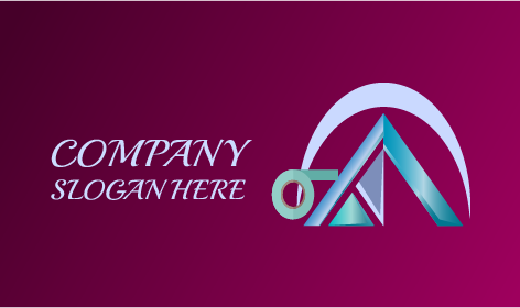 Abstraktes Halbmond-Konstruktionslogo