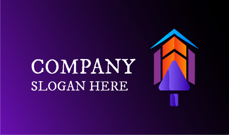 Logo Di Costruzione Freccia Blu