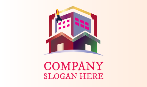 Logo Di Costruzione Chiave Inglese Dorata