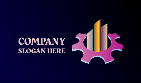 Logo Di Costruzione Piatta Sfumata