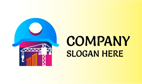 Logo Di Costruzione Della Struttura Arancione