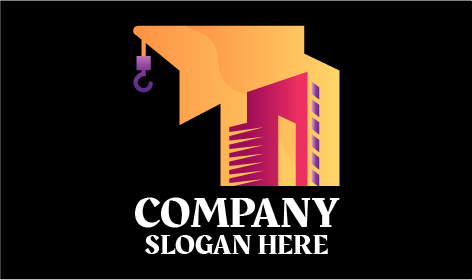 Lilafarbenes Logo Für Die Bau-Flaschenrolle