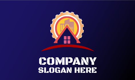 Logo Dei Servizi Di Costruzione Del Tetto