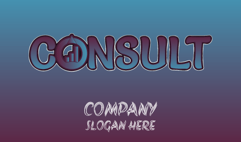 Vibrant Wordmark Consulting Logo
