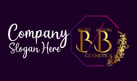 Golden B Initial Cosmetic Logo