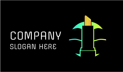 Golden Shade Lipstick Cosmetics Logo