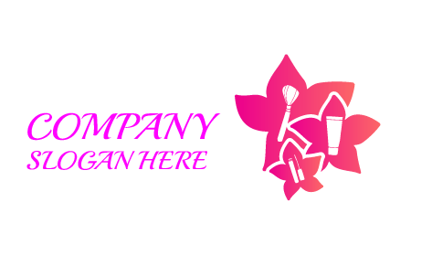 Shocking Pink Flower Cosmetics Logo