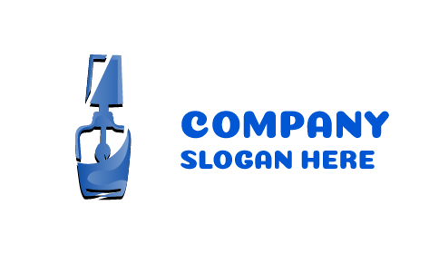 Steel Blue Nail Color Cosmetics Logo