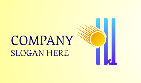 Logo Di Cricket Palla Battente