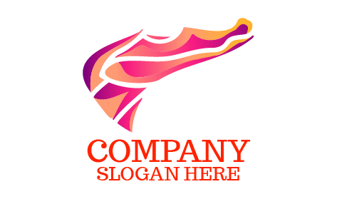 Logo De Joli Crocodile Coloré