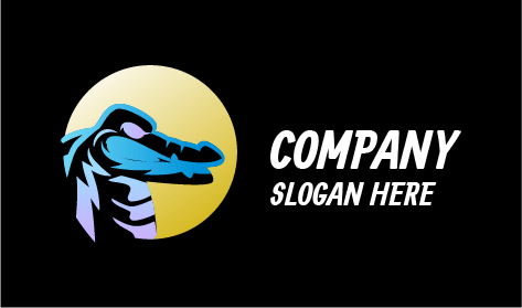 Lüks Timsah Hayvan Logosu