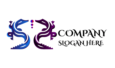 Modern Timsah İllüstrasyon Logosu