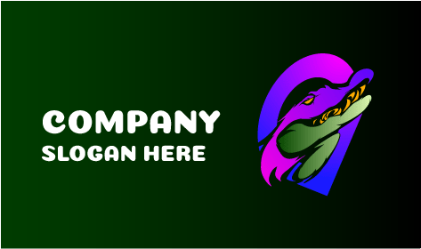 Turuncu Dişler Timsah Logosu