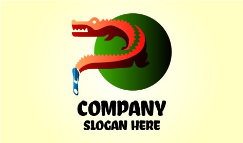 Pullu Vücutlu Timsah Logosu