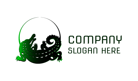 Logo Crocodile Visage Tournant