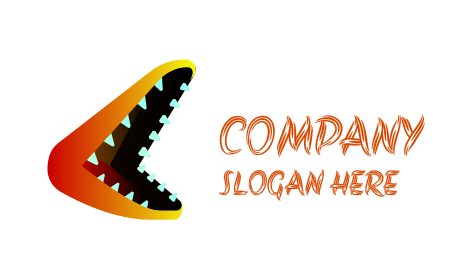 Logo Crocodile à Large Bouche