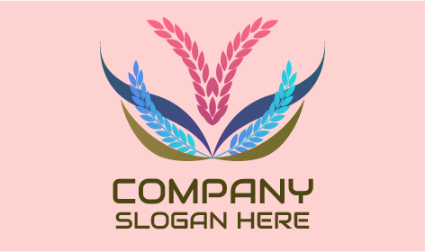 Logo Tanaman Flamboyan Yang Kreatif