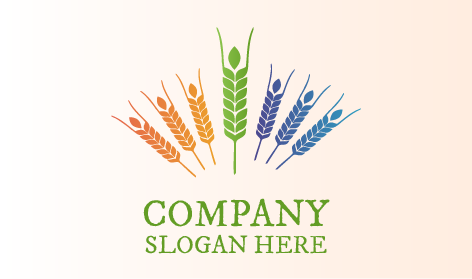 Logo Tanaman Gandum Yang Berkembang