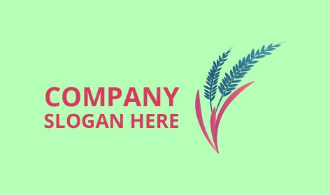 Pink Leaves Crop Logo