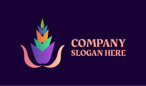 Logo Tanaman Bunga Yang Semarak