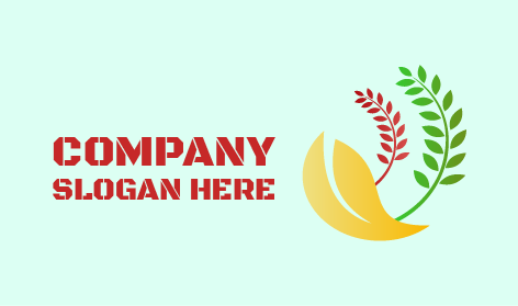 Yellow Leaf Crop Logo