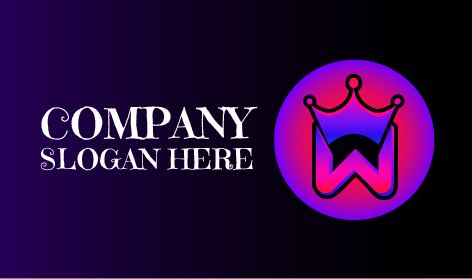 Inverted M Letter Crown Logo