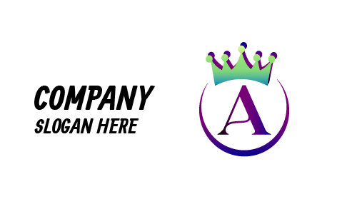 Lila Alphabet-Kronen-Logo