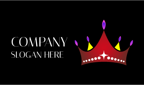 Logo mit lila Edelsteinkrone