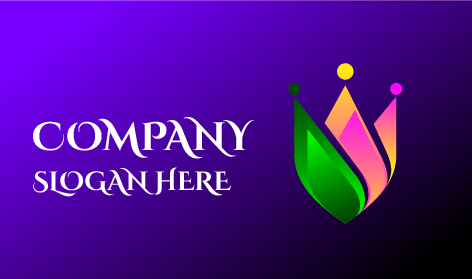 Lebendiges Logo Mit Blätterkrone