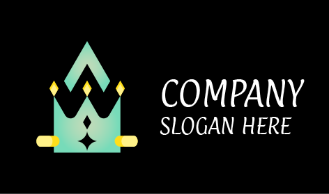 Logo De La Couronne De Pierres Précieuses Jaunes