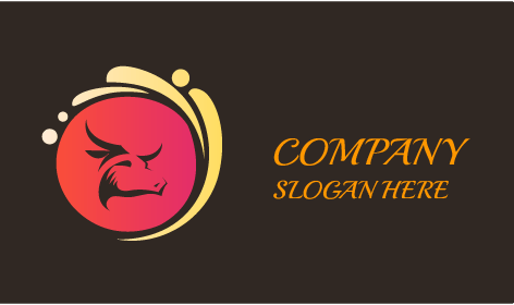 Augenförmiges Milchkuh-Logo