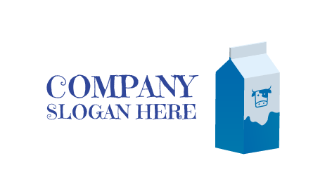 Preserved Milk Package Dairy Logo