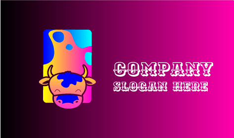 Vivid Cow Dairy Logo