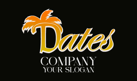 Palm Dates Wordmark Logo