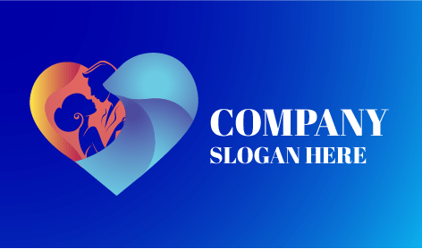 Schönes Beziehungs-Dating-Logo