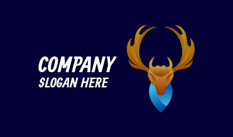 Kahverengi Geyik Başı Logosu
