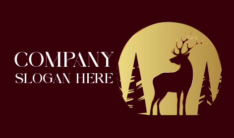 Logotipo De Ciervo De Belleza Salvaje