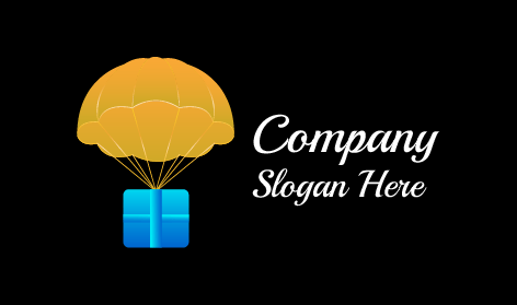 Yellow Parachute Delivery Logo